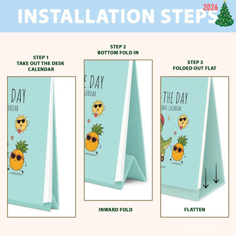 🎄Christmas Hot Sale 49% OFF✨2026 Punny Motivational Desk Calendar📅