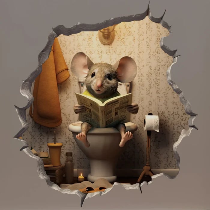 🔥Limited Time Offer!🐭3D Mouse Wall Stickers