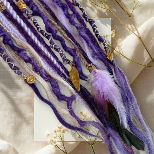 🔥 New Year Hot Sale 49% OFF👩🏼‍🦱🌊 Elastic Dread Ponytail — One-Minute Boho Magic✨💁‍♀️