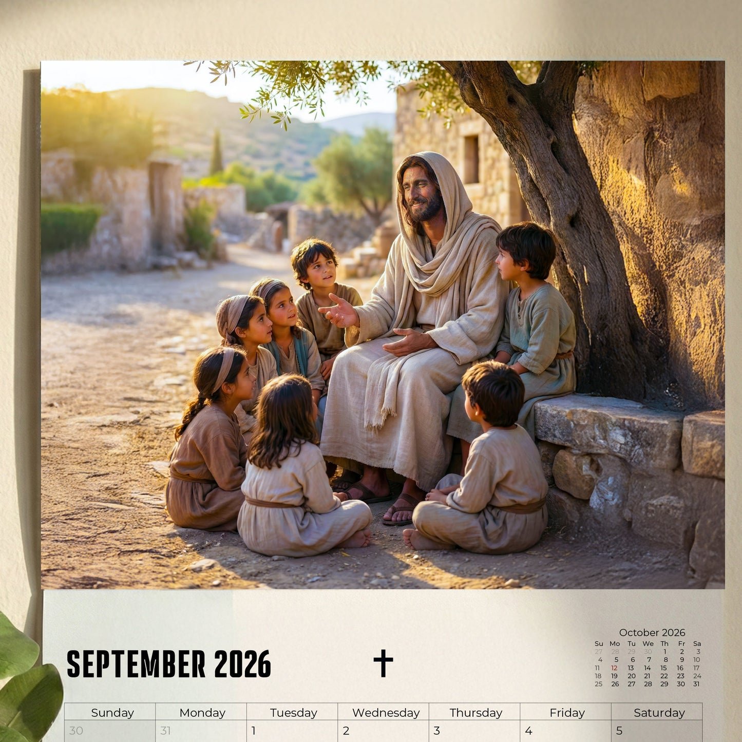 🔥 New Year Hot Sale 49% OFF✝️📅Jesus Christ Exquisite Images 2026 Wall Calendar -Daily Faith, Peace & Divine Inspiration🙏✨