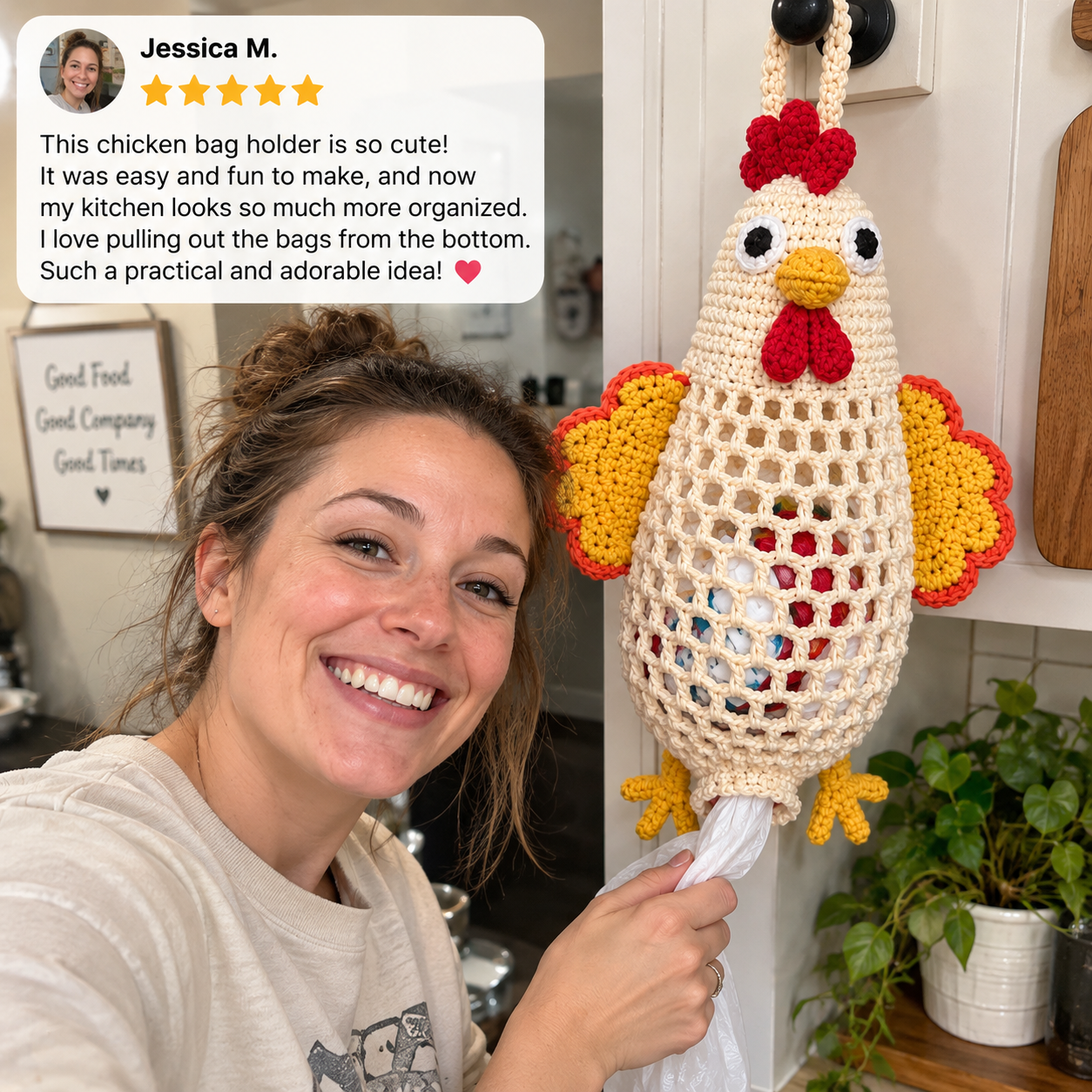 Animal crochet bag holder review photo 2 of 7