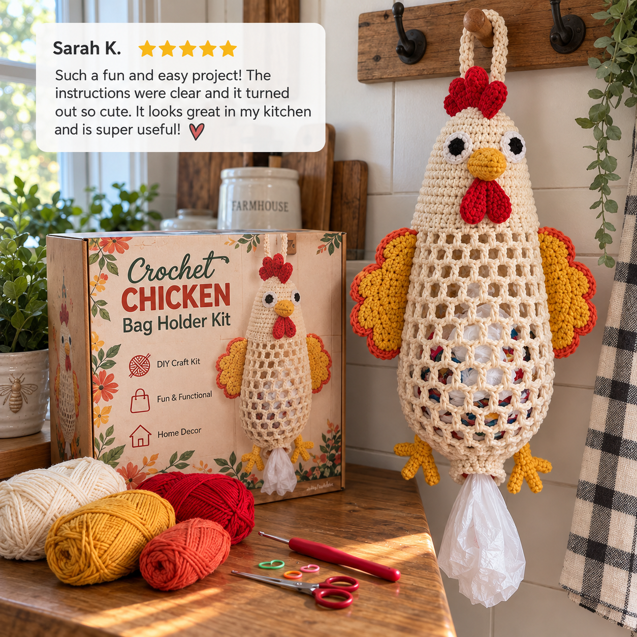 Animal crochet bag holder review photo 6 of 7