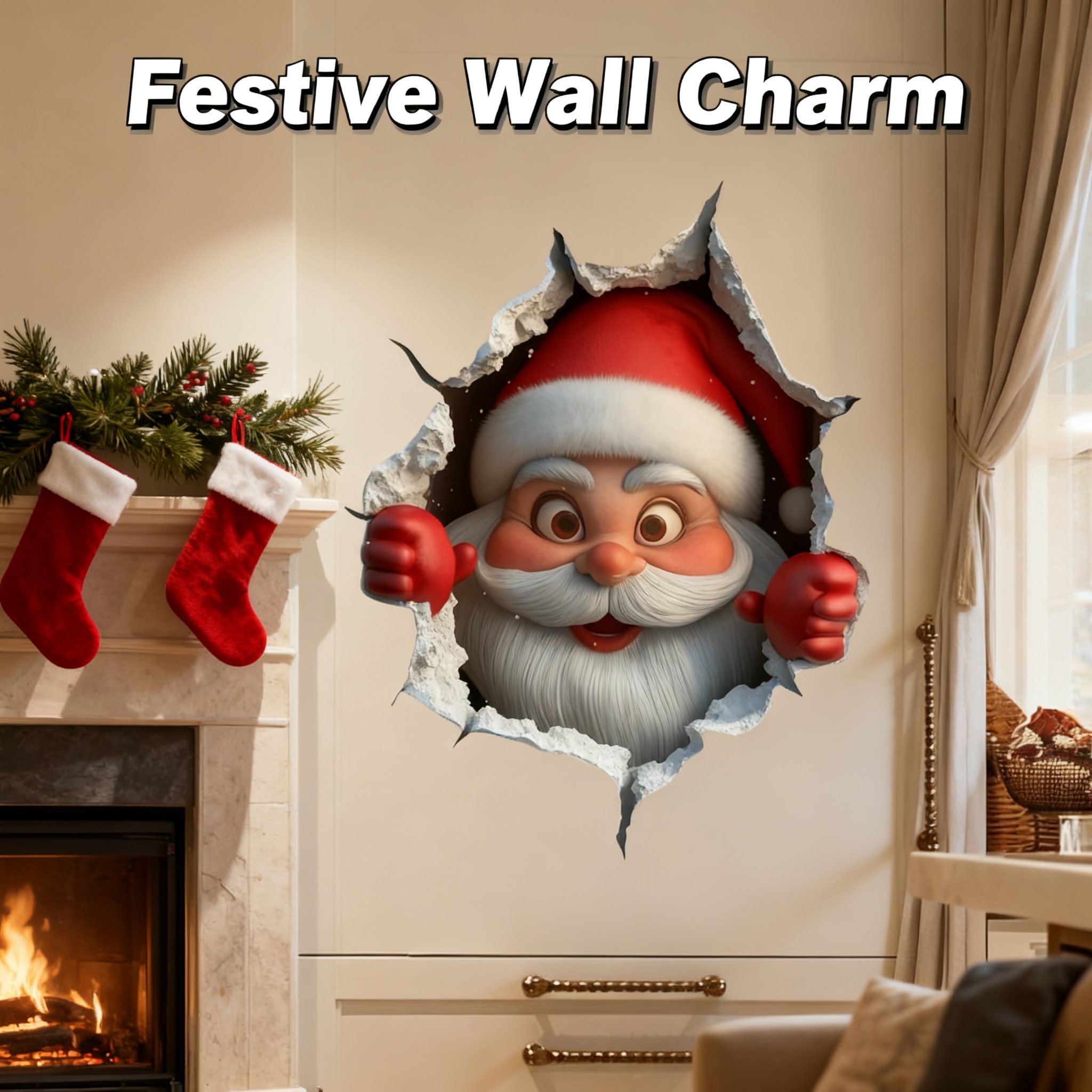 🎄Christmas Sale 49% Off 🎅Christmas Creative Wall Sticker😂