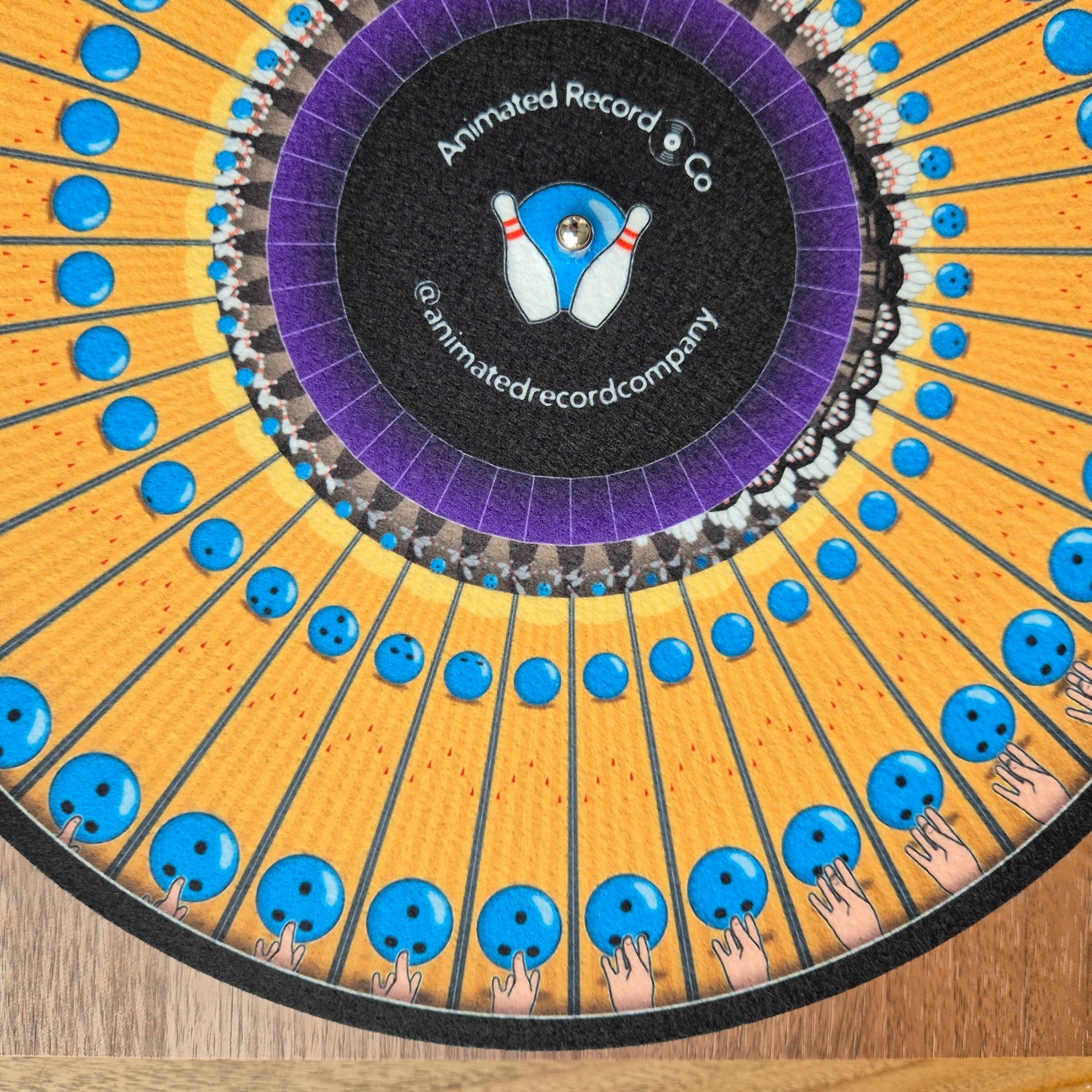 🔥 New Year Hot Sale 49% OFF🎶🌀 Animated Zoetrope Slipmat — 12″ Optical Illusion Turntable Mat💿👀