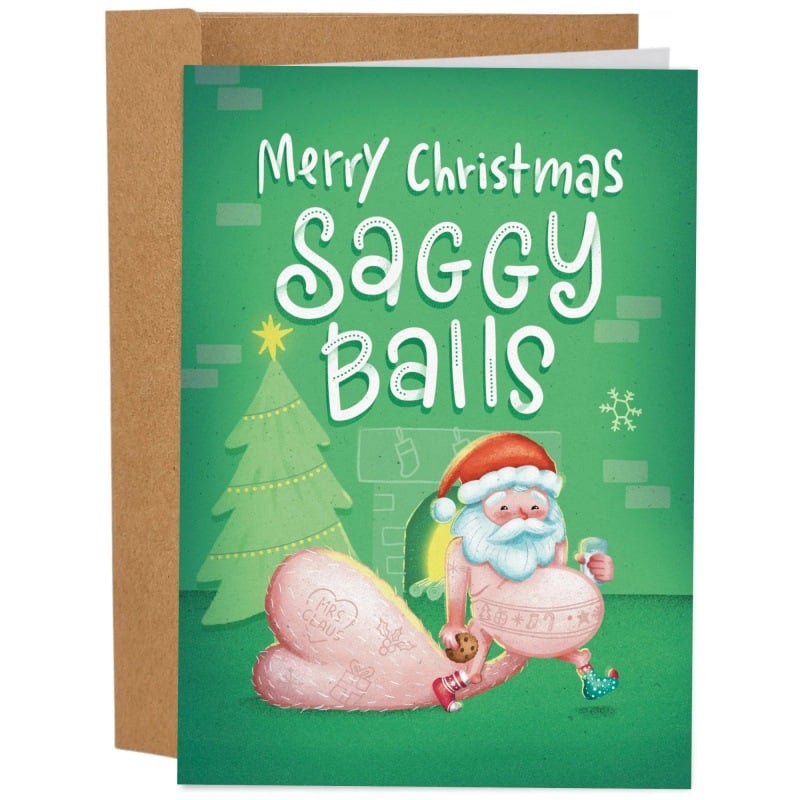 🎄Christmas Hot Sale 49% OFF🎅Greetings Funny Inappropriate Christmas Card 9-Piece Set🎁