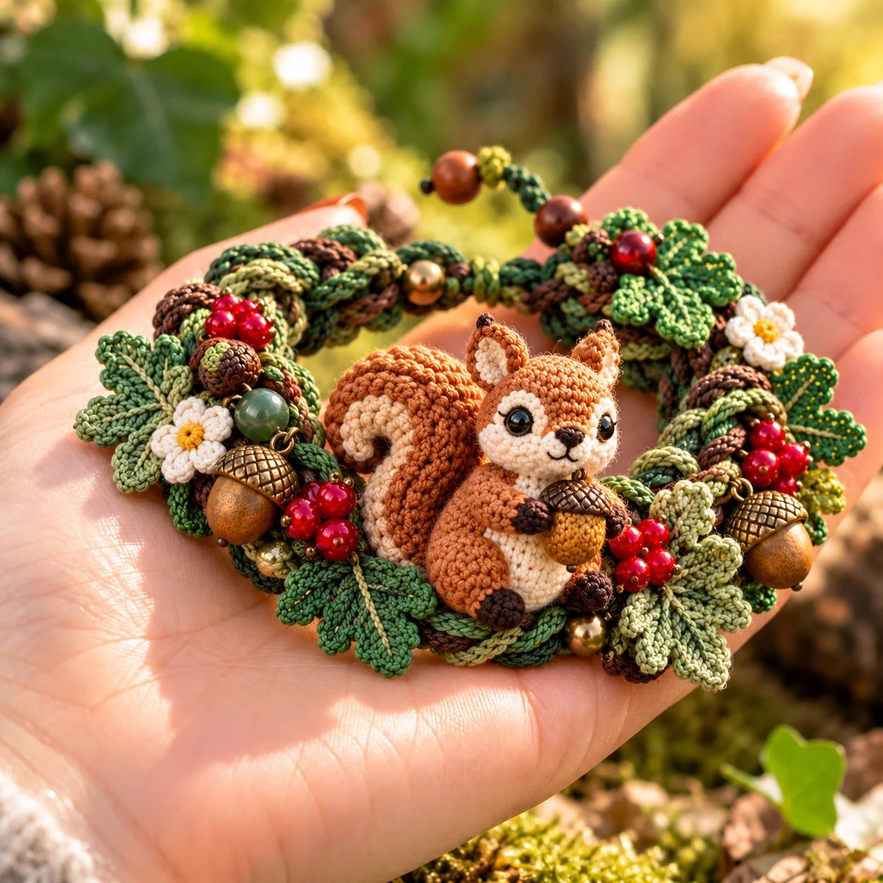 🔥Limited time 70% OFF -🌿🧶 Woodland Wrist Friends – Handmade 3D Crochet Animal Bracelet Collection