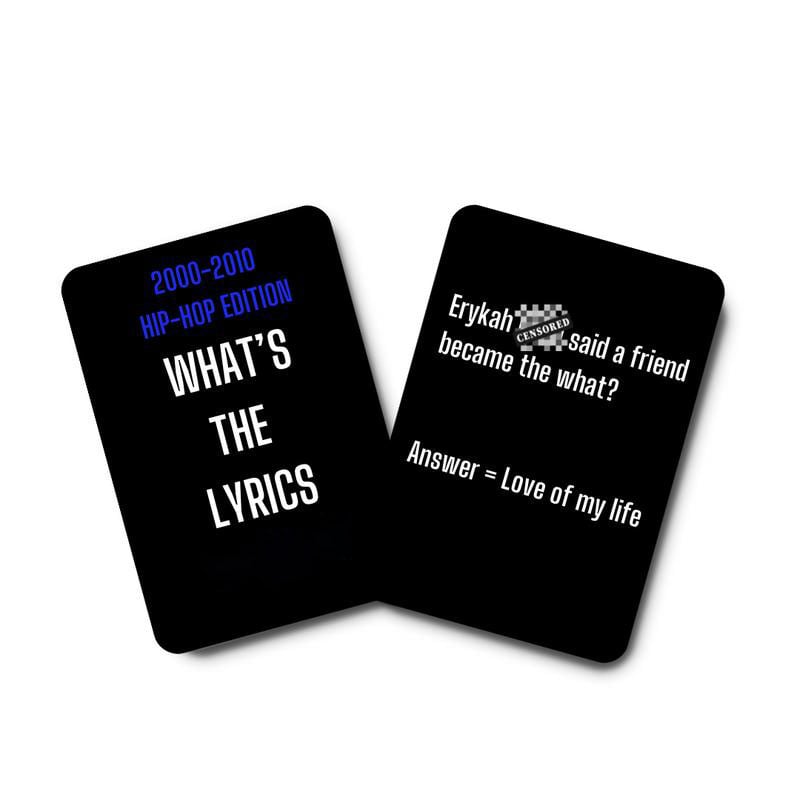 🔥Last Day 49% OFF -🎶🎤2000-2010 R&B Edition Finish the Lyric & R&B Trivia Card Game for 2000s-2010s Fans✨