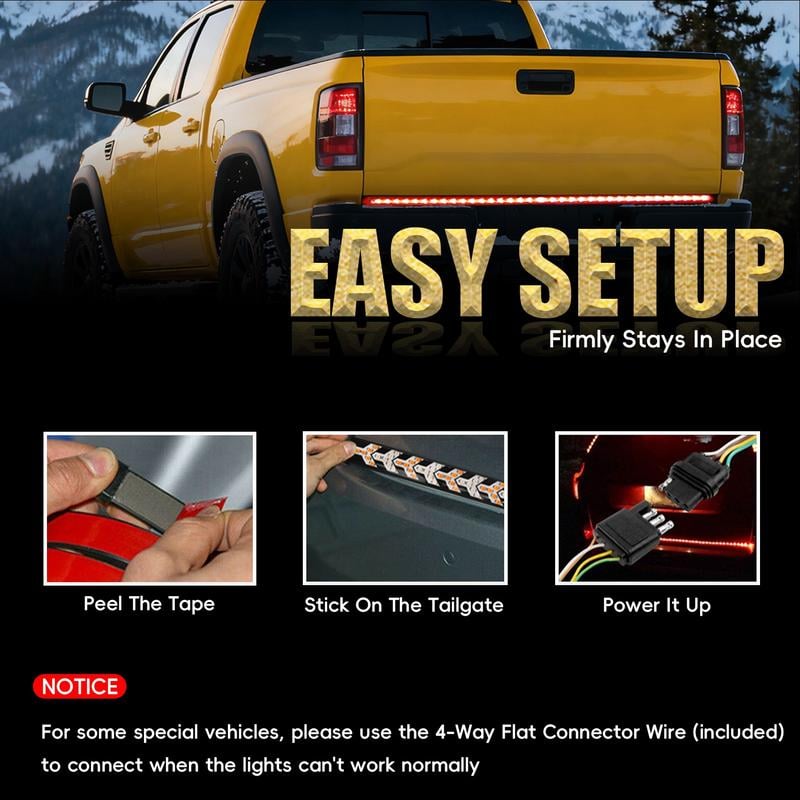 🔥 New Year Hot Sale 49% OFF🛻💡 2025 Upgraded 60-Inch LED Tailgate Light Bar Strip — Light Up Every Drive.✨⚡