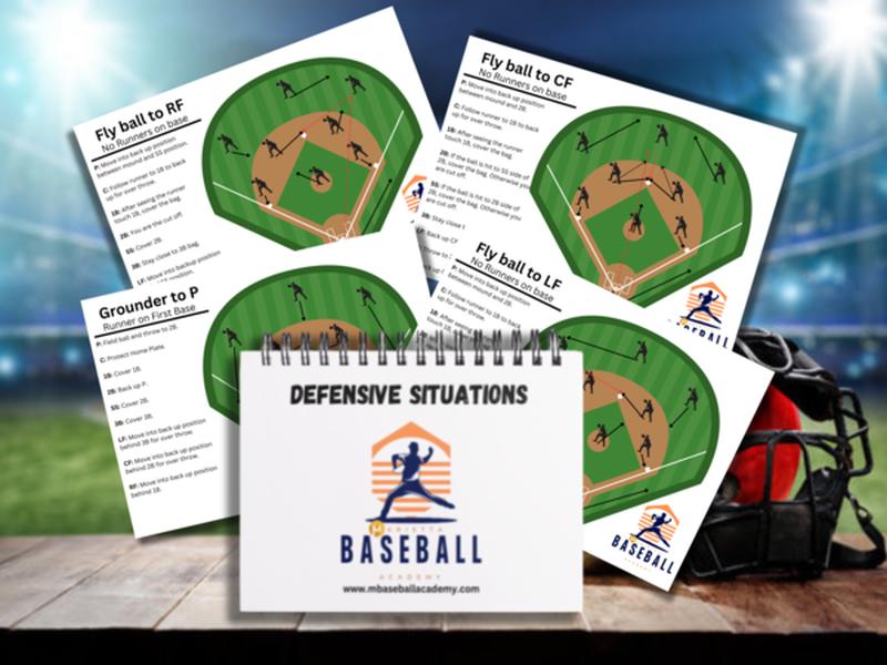 🔥LAST DAY 49% OFF🧠 Baseball & Softball Defensive Situations Flip Book Guide ⚾