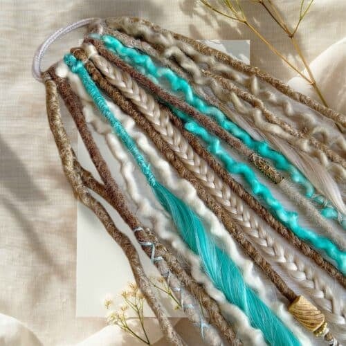 🔥 New Year Hot Sale 49% OFF👩🏼‍🦱🌊 Elastic Dread Ponytail — One-Minute Boho Magic✨💁‍♀️