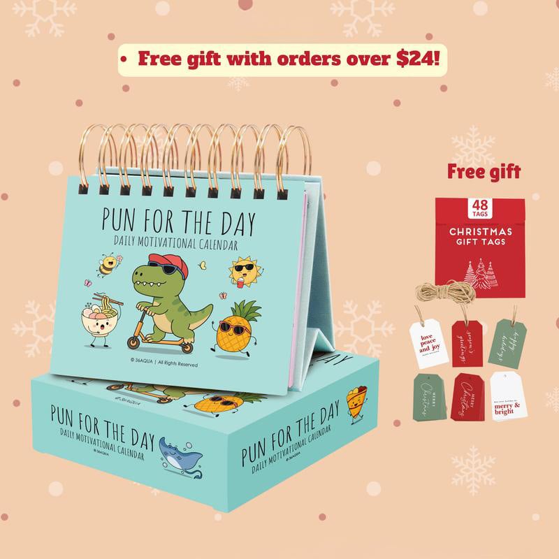 🎄Christmas Hot Sale 49% OFF✨2026 Punny Motivational Desk Calendar📅