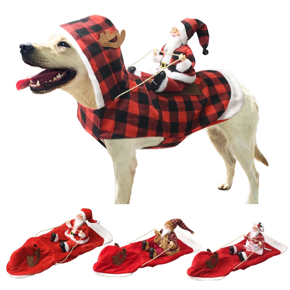 🔥Limited time 70% OFF -🎄🎅Santa Rider Pet Christmas Costume