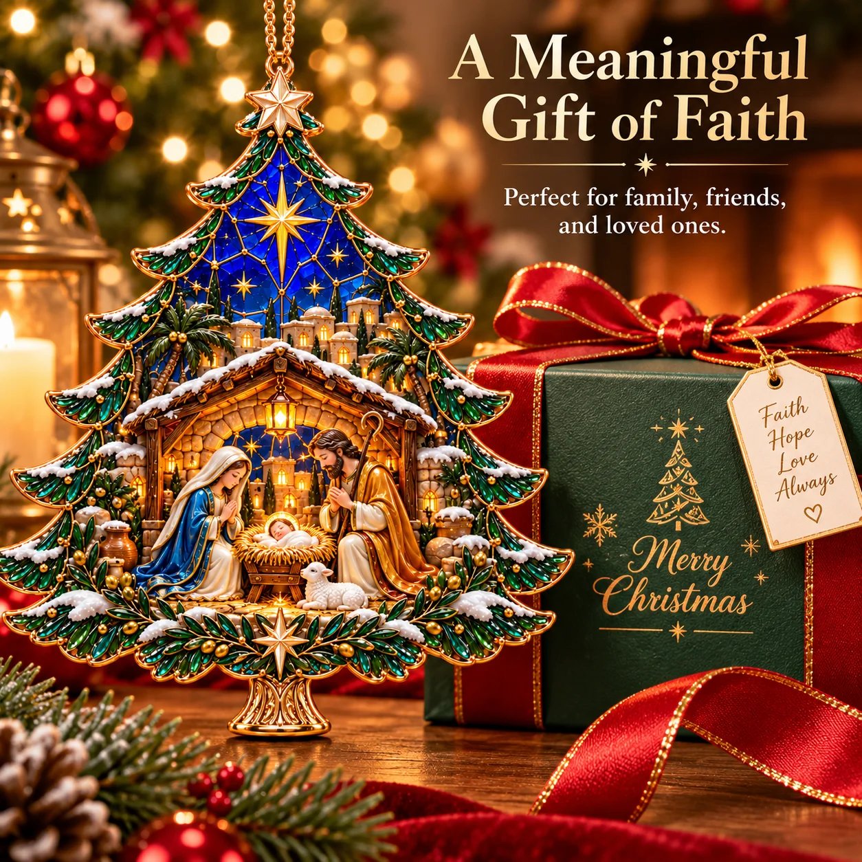 🔥Limited time 70% OFF - 🎄✝️2026 Nativity Christmas Tree Ornament - Bring Faith & Joy to Your Christmas Tree