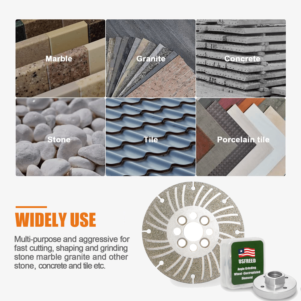 🔥LAST DAY 49% OFF⚙️Angle Grinding Wheel - Electroplated Diamond 🛠️ 4 1/2" /5"/6" PLUS+