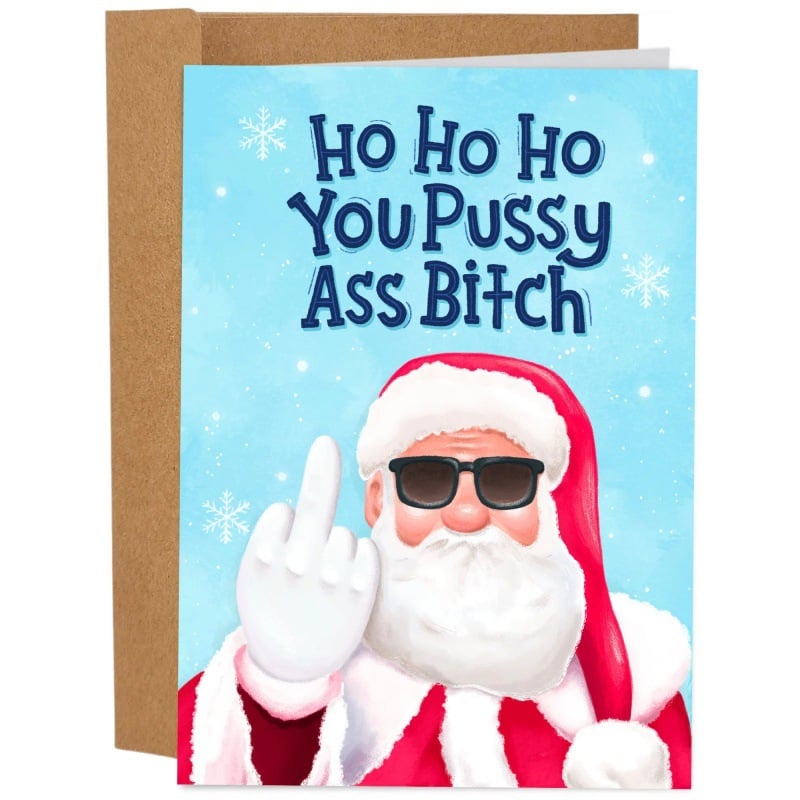 🎄Christmas Hot Sale 49% OFF🎅Greetings Funny Inappropriate Christmas Card 9-Piece Set🎁