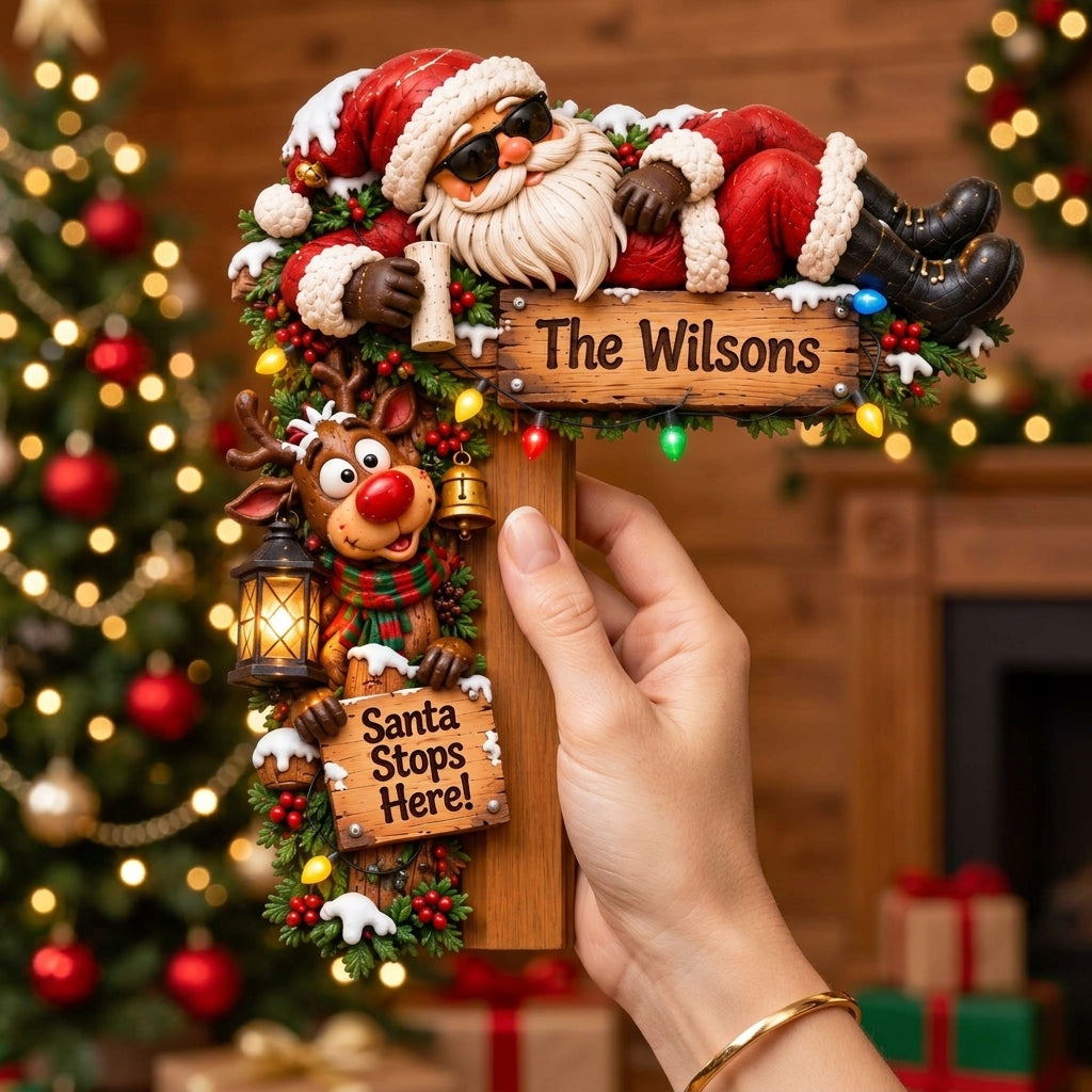 🔥Last 75pcs🎉-🎅🚪Personalized Christmas Door Corner Christmas Decor
