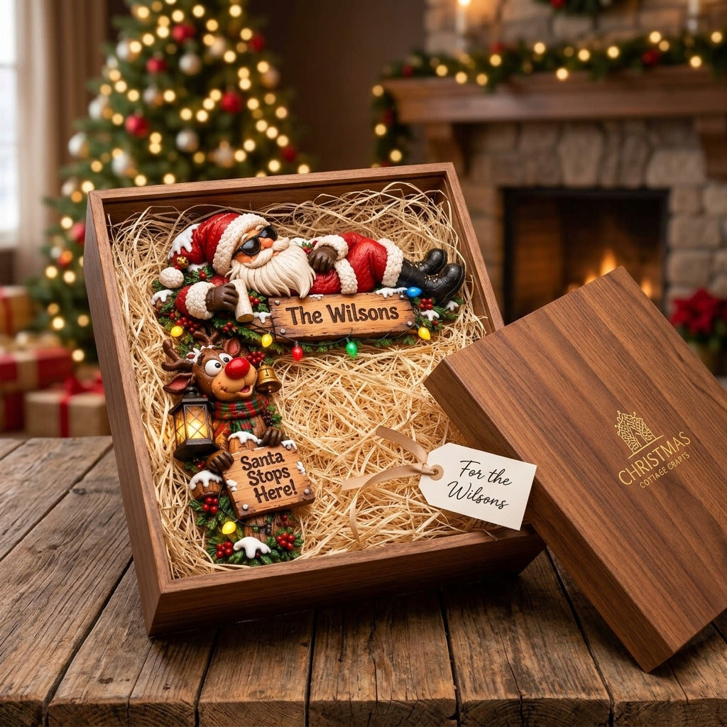 🔥Last 75pcs🎉-🎅🚪Personalized Christmas Door Corner Christmas Decor