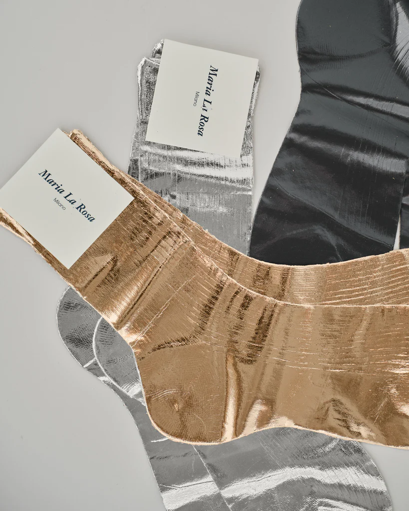 🔥LAST DAY 49% OFF🧦✨ Metallic Silk Sock — Where Luxury Meets Light💖