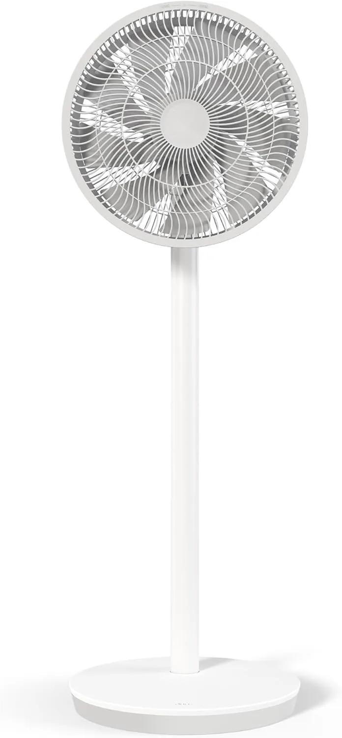 FATA GREUTATE Whisper Essence Standventilator sehr Leise - 120° Oszilation - 7 Geschwindigkeitsstufen - 8-std-Timer - Weiß