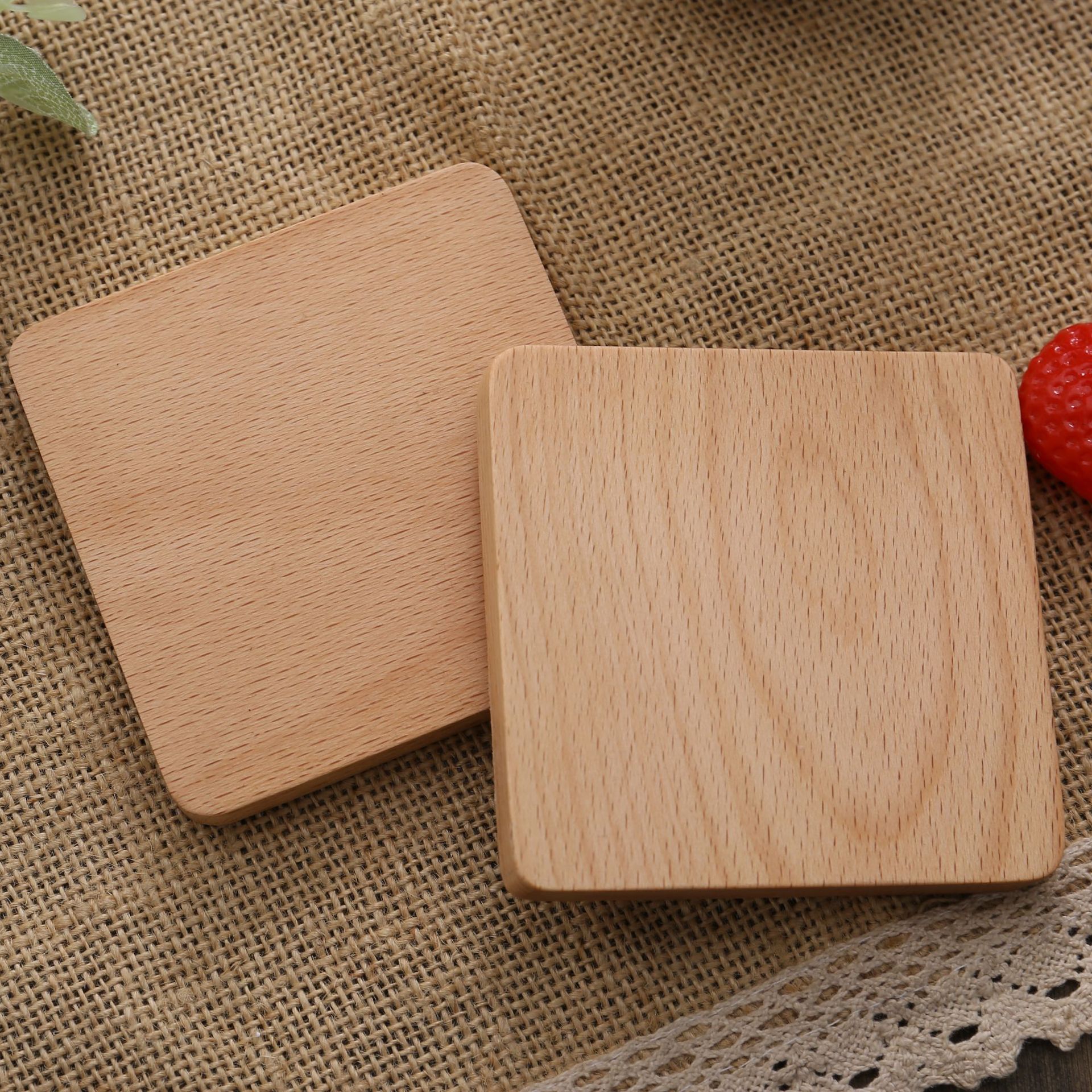 Minimalist Beech Wood Heat-Resistant Candle Mat