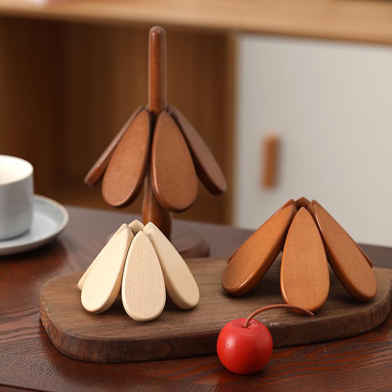 Apple Tree & Christmas Tree Wooden Candle Heat Pad