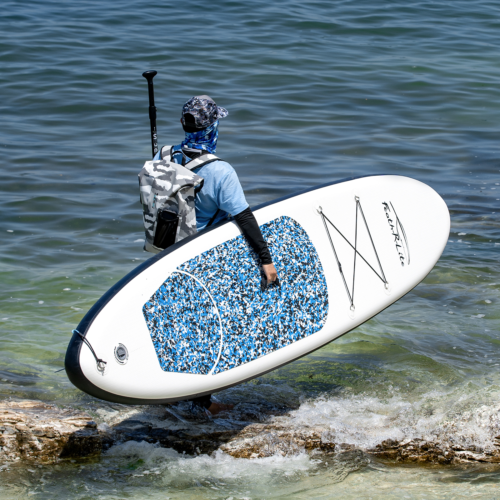 POLARLICHT-BLAU SUP BOARD 305cm
