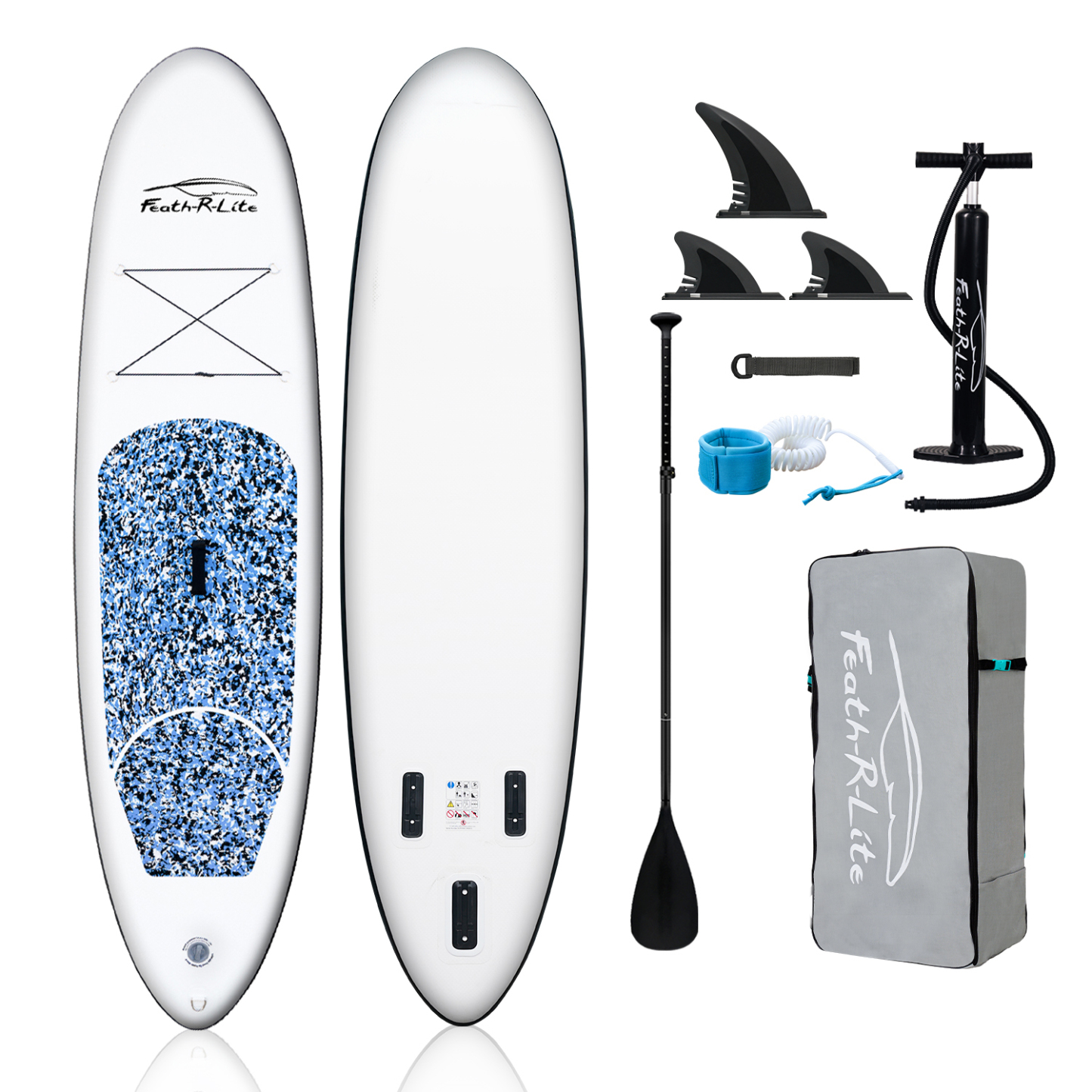 POLARLICHT-BLAU SUP BOARD 305cm