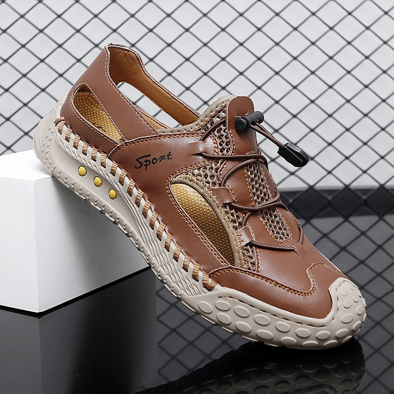 Men's Natural Rubber Sole Brogues for Weekend Outings-Karanmore