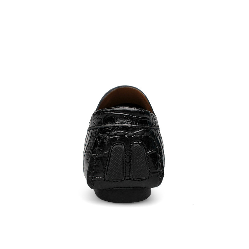 Men's Classic Crocodile Pattern Genuine Leather Loafers