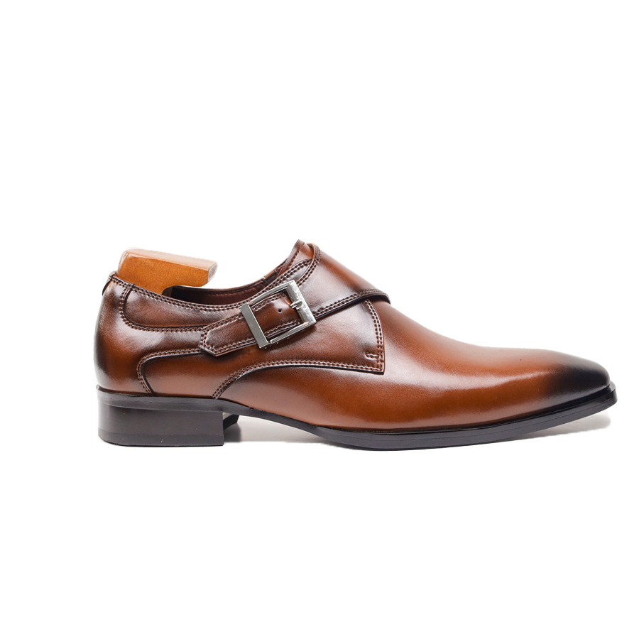 Handmade Men's Monk Strap Shoes