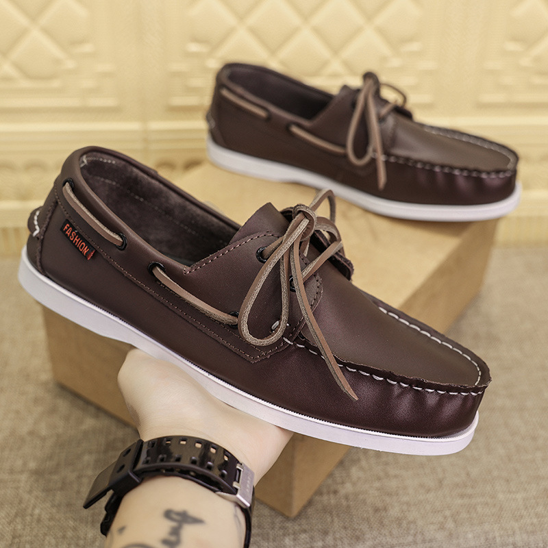 Men's Breathable Leather Boat shoes Comfortable Loafers