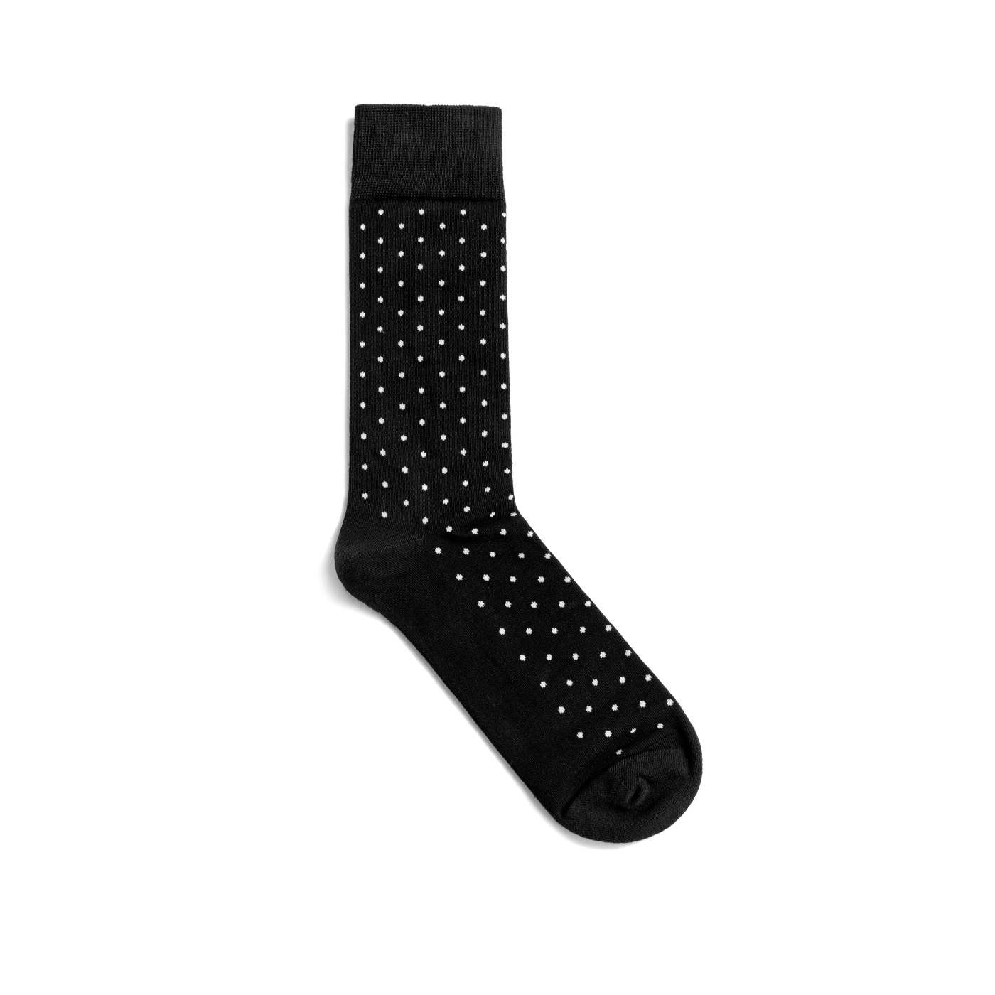 [Goodbye Smelly Feet] Men's Dress Socks Polka Dots Odor-resistant Antibacterial Crew Length Mid-Calf Socks