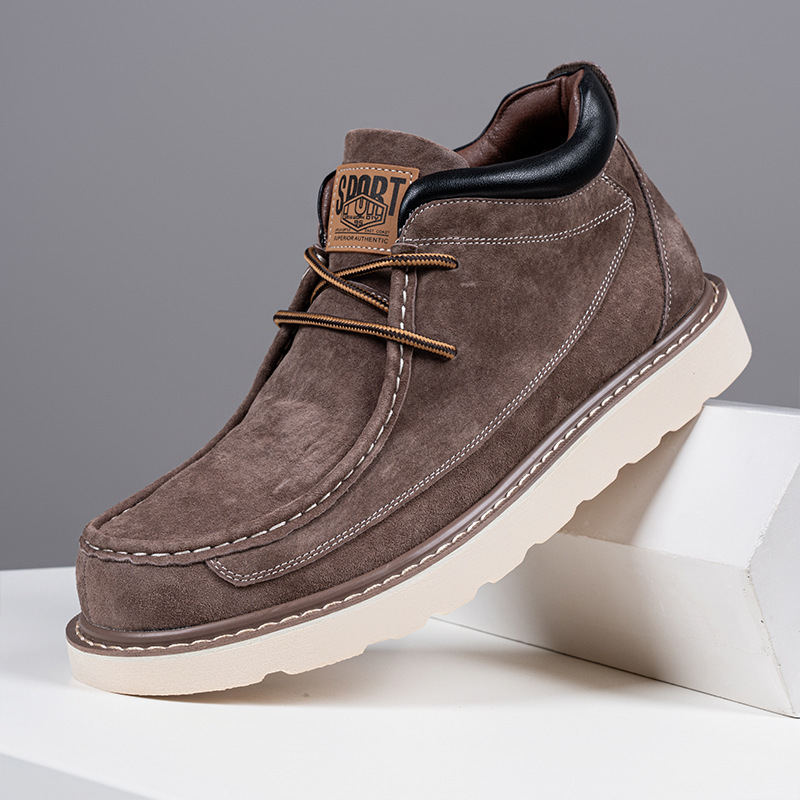 Men's Retro Casual Leather Boots | Pigskin Upper