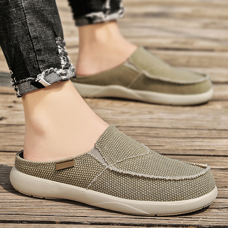 Men's Casual Canvas Slip-On Footwear-Karanmore