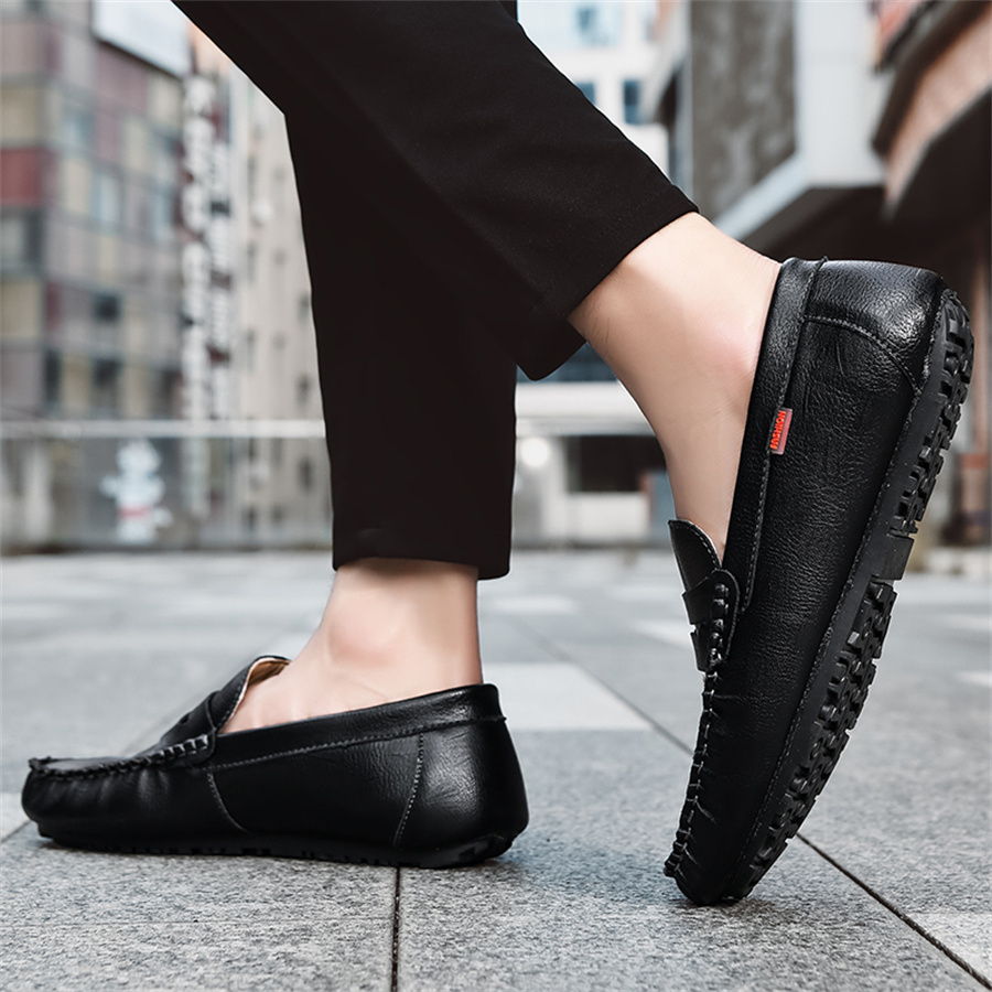 Men's Classic  genuine leather Loafers causal shoes