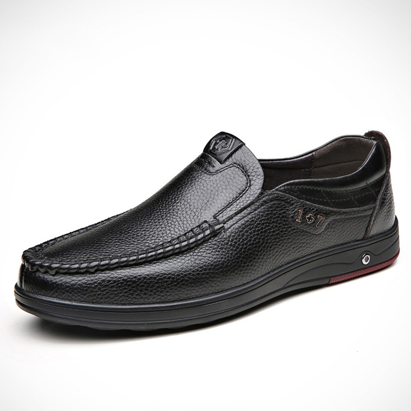Men's Leather Dress Shoes Slip-on soft-soled Loafers