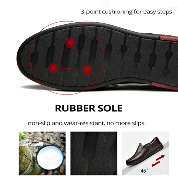 Men's Leather Dress Shoes Slip-on soft-soled Loafers