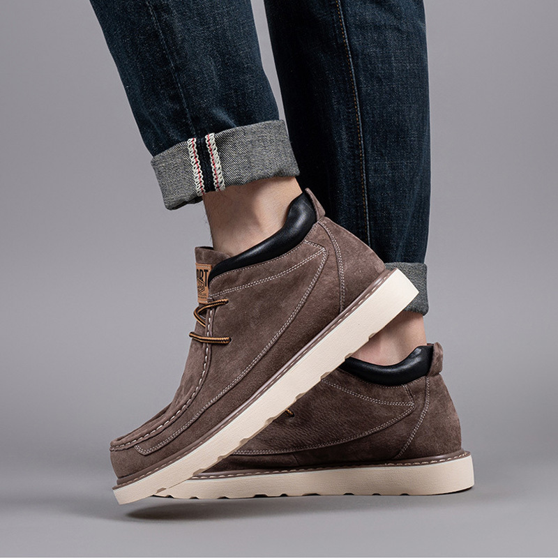 Men's Retro Casual Leather Boots | Pigskin Upper