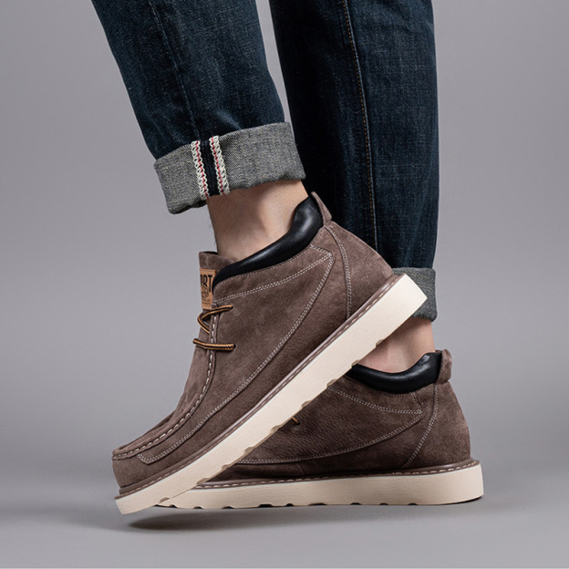 Men's Retro Casual Leather Boots | Pigskin Upper