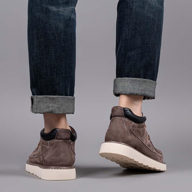 Men's Retro Casual Leather Boots | Pigskin Upper