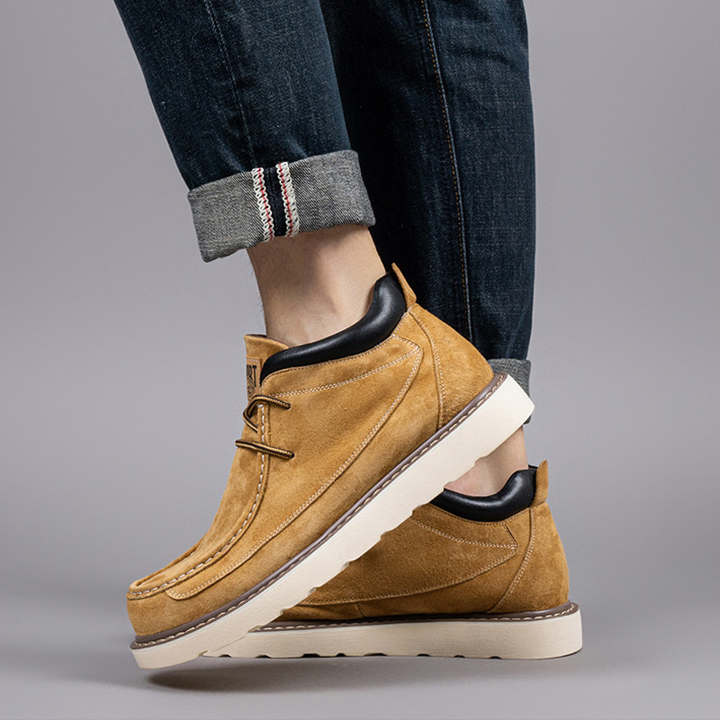 Men's Retro Casual Leather Boots | Pigskin Upper