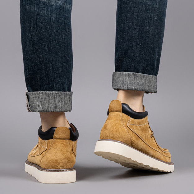 Men's Retro Casual Leather Boots | Pigskin Upper