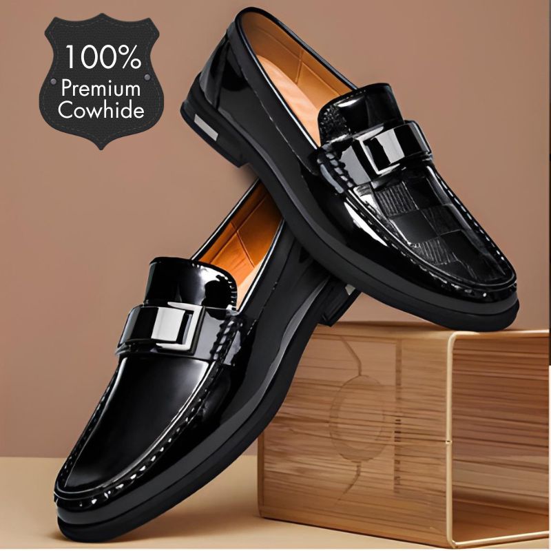 Men's Shiny Premium leather Loafers for Business 