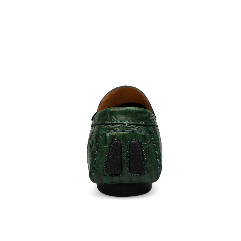Men's Classic Crocodile Pattern Genuine Leather Loafers