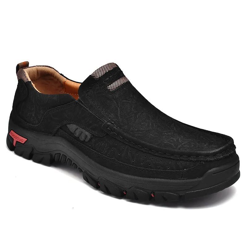 Men's Casual Full-gain Leather Outdoor Shoes Slip-on Loafers