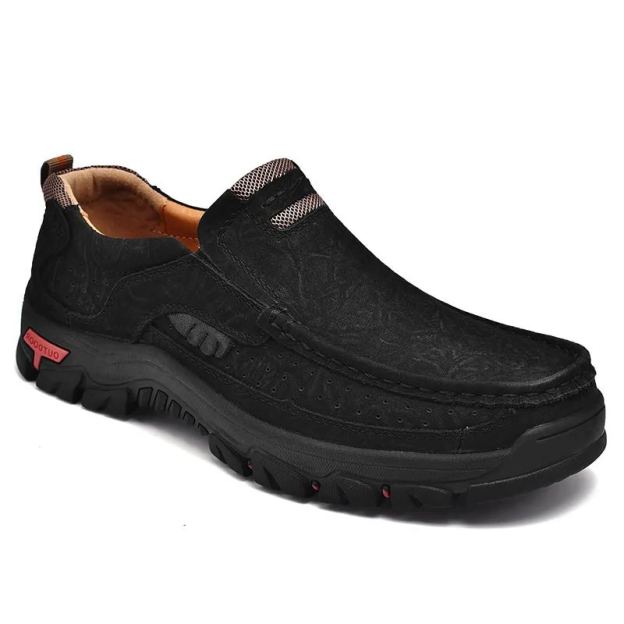 Men's Casual Full-gain Leather Outdoor Shoes Slip-on Loafers