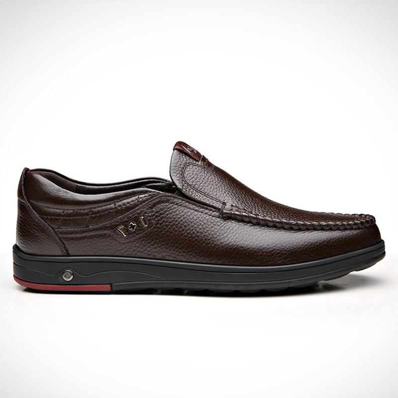 Men's Leather Dress Shoes Slip-on soft-soled Loafers