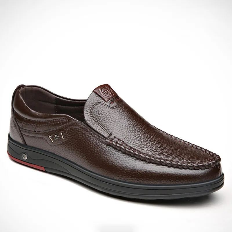 Men's Leather Dress Shoes Slip-on soft-soled Loafers