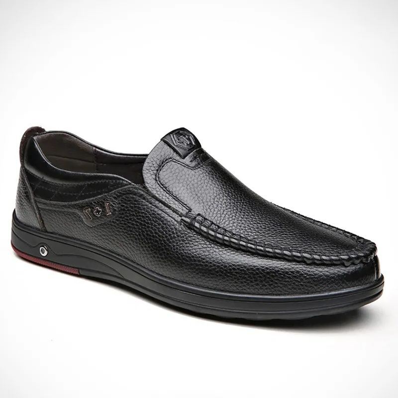 Men's Leather Dress Shoes Slip-on soft-soled Loafers