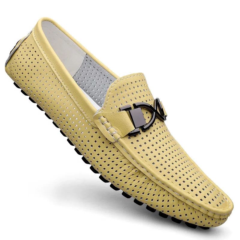 Men's Summer Breathable Genuine Leather Loafers